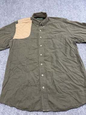 Kevin's Plantation Collection Shooting Shirt Men's Size Med Right Handed Green